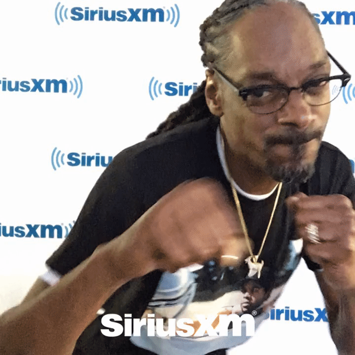 Snoop Dogg Boomerang Snoop Dogg throws punches in the SiriusXM Boomerang Booth photo activation