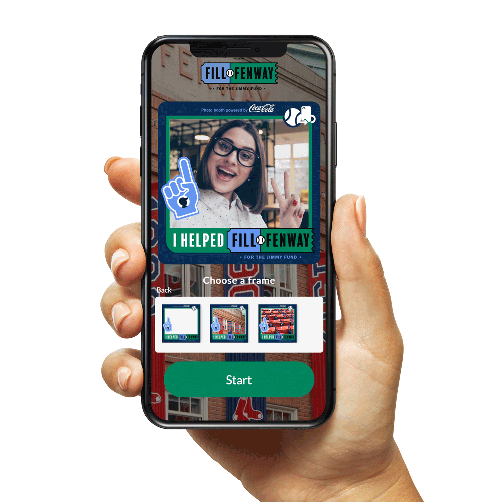 Virtual Photo Boto Virtual photo booth demo of AI Background removal