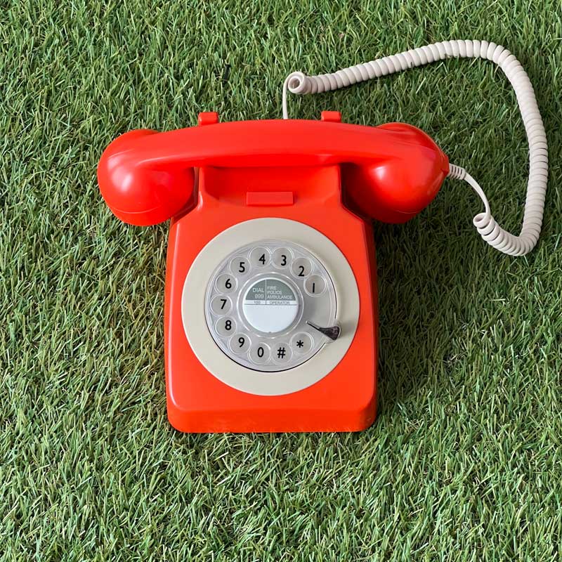 Orange Phone Audio Guest Book - Orange
